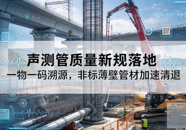 华龙声测管质量新规落地，一物一码溯源，非标薄壁管材加速清退